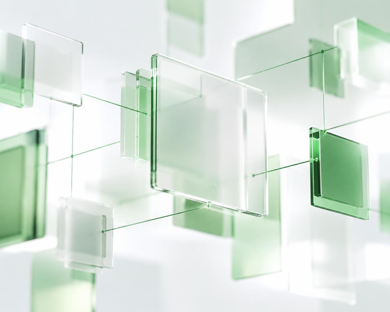 Abstract panels of connected financial data